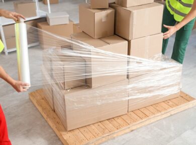 pakowanie przy pomocy folii stretch