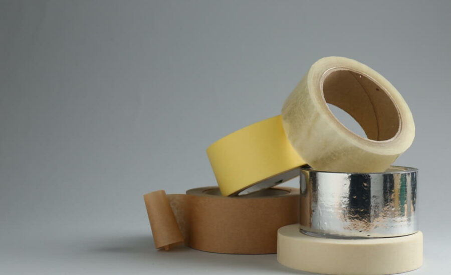 różne taśmy pakowe